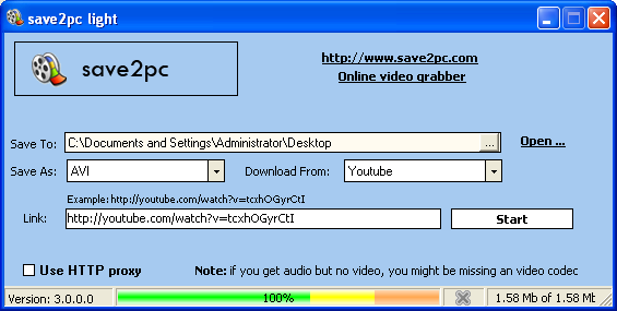 save2pc Light 4.32.447 software screenshot