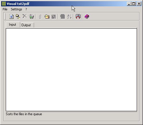 txt2pdf 10.2 software screenshot