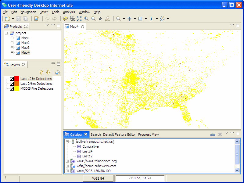 uDig 1.4.0 software screenshot