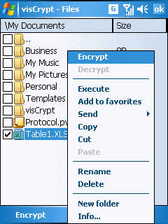 visCrypt 3.1.1 software screenshot