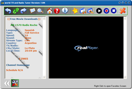 world TVRT Special Edition 7.02 software screenshot