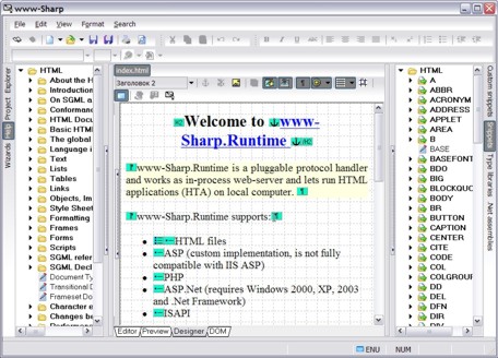 www-Sharp 1.40 software screenshot