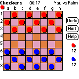 xCheckers for PALM 9.1.1 software screenshot