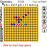 xGomoku for PALM 9.2.2 software screenshot