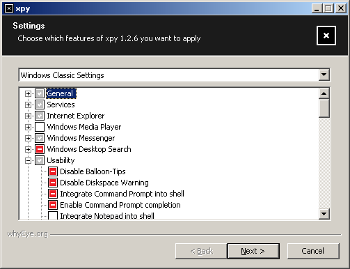 xpy 1.3.7 software screenshot