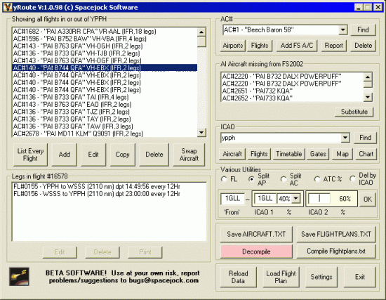 yRoute 2.0.43 software screenshot